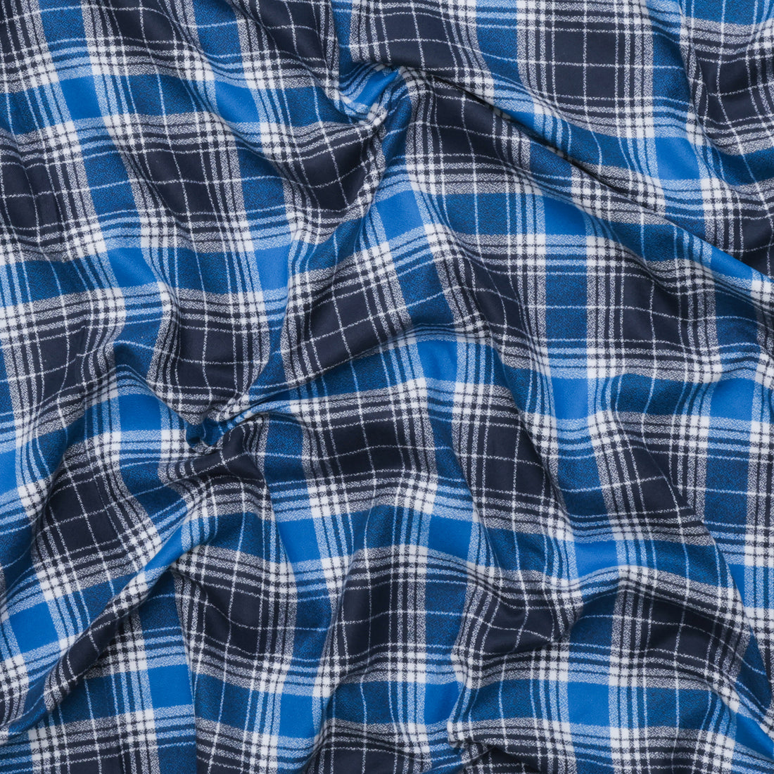 Cotton - Mammoth Flannel - Game Day - Royal Blue White