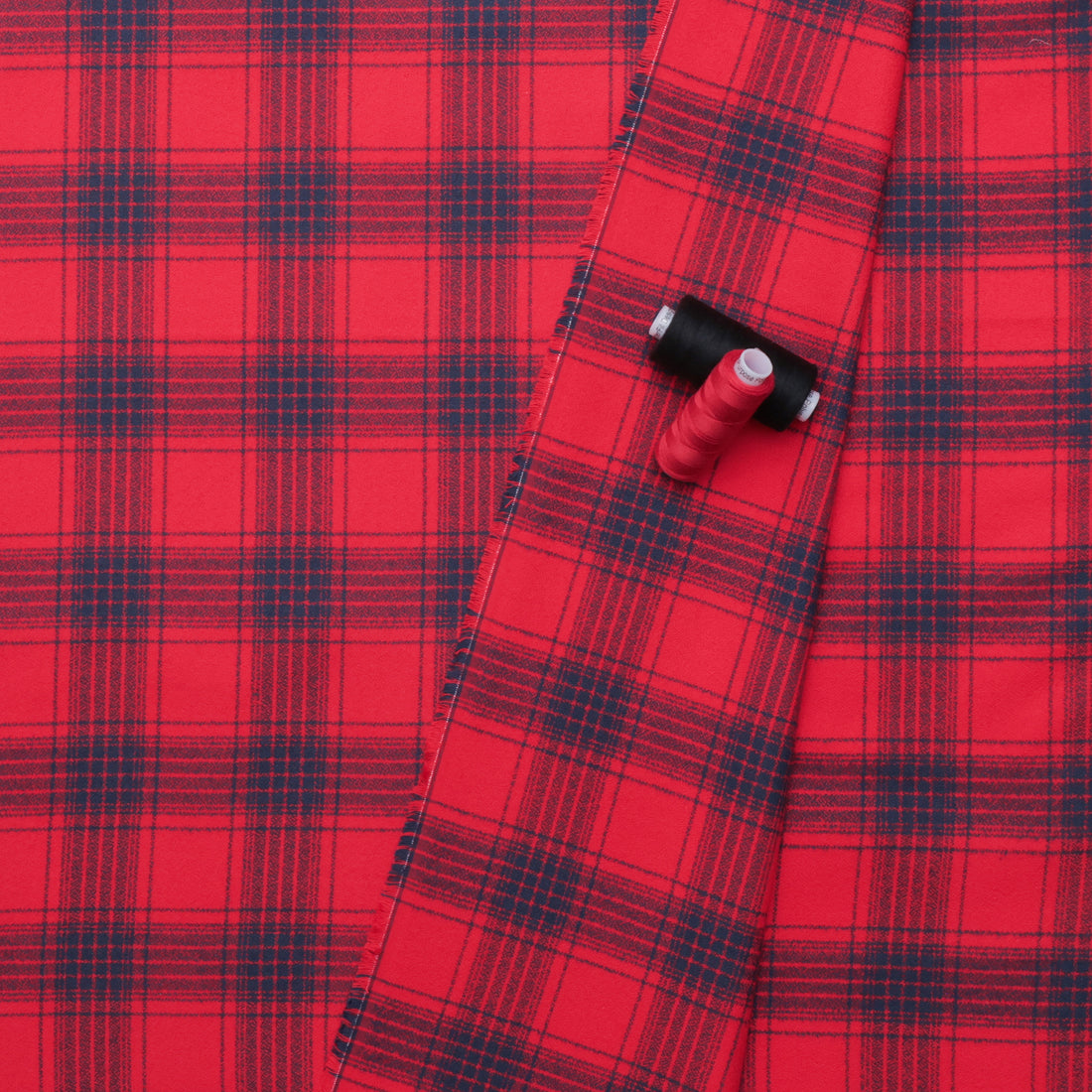 Cotton - Mammoth Flannel - Game Day - Red