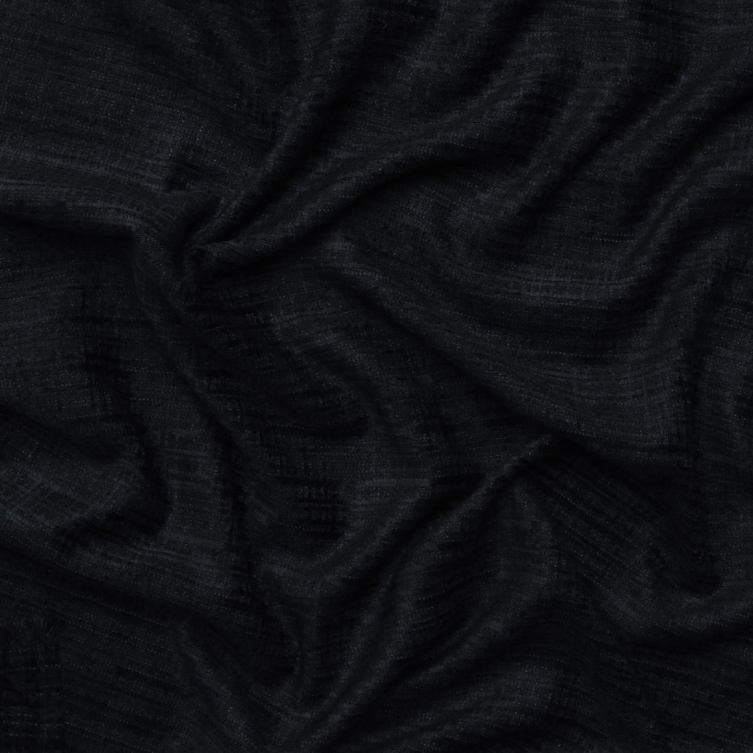 Viscose Blend - Channel Tweed - Black