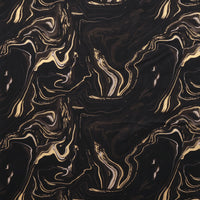 Camelot - Cotton - Gilded Collection - Gilded Ripples Black