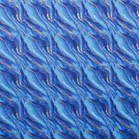 Camelot - Cotton - Gilded Collection - Gilded Waves - Blue