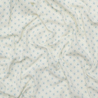 Cotton - Heirloom - Double Gauze - Ivory Blue Ovals