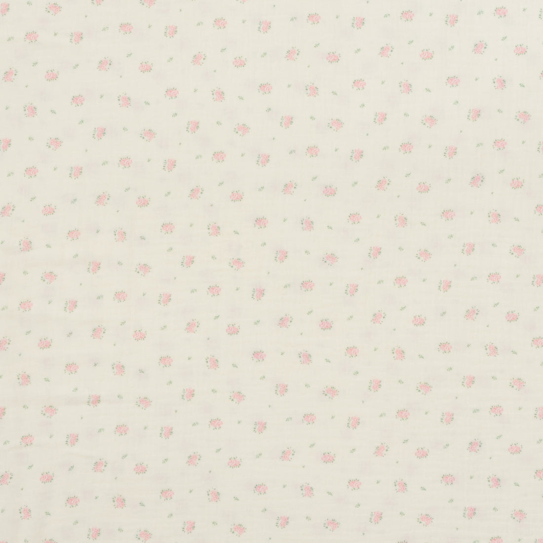 Cotton - Heirloom - Double Gauze - Ivory Pink Roses