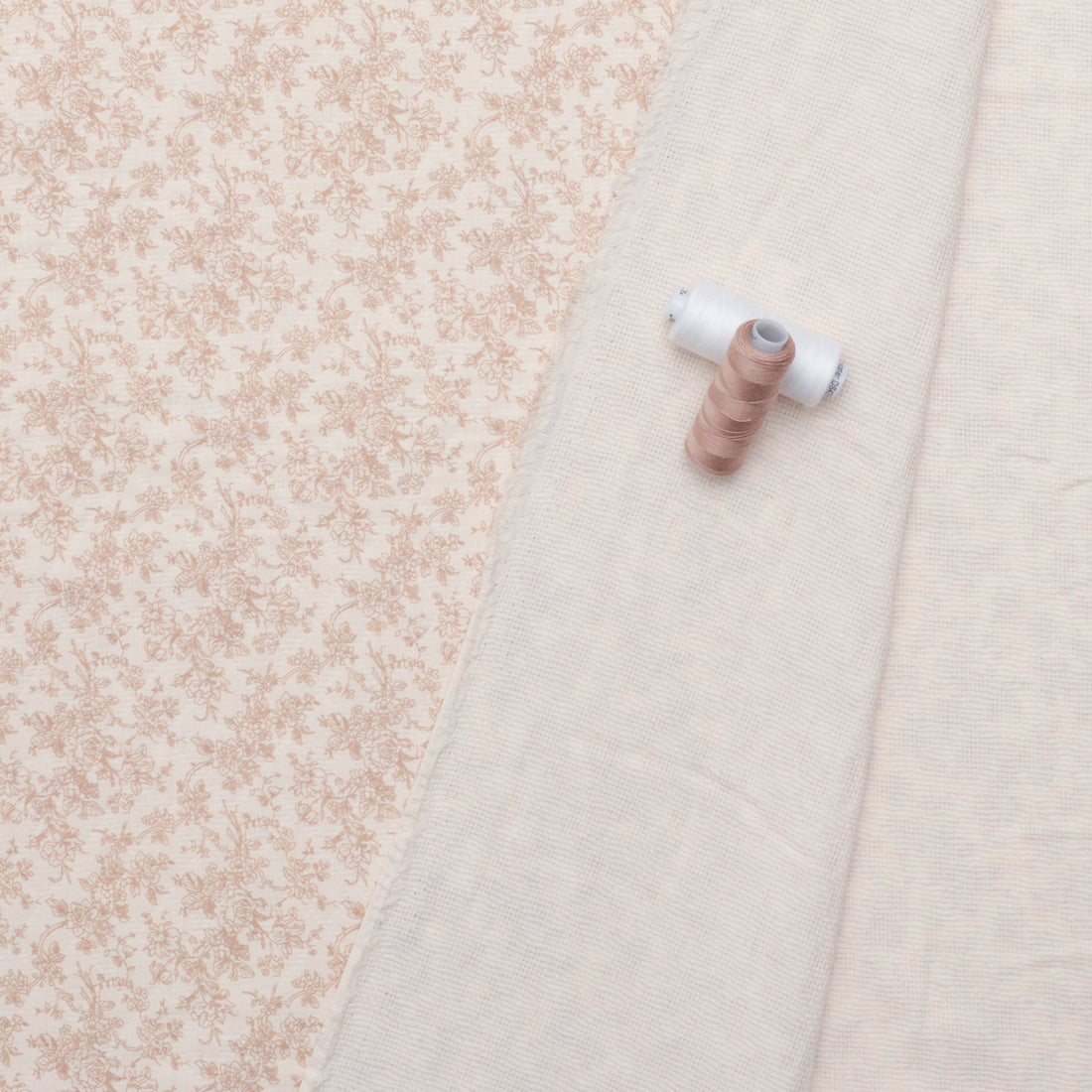 Cotton - Heirloom - Quilted Gauze - Cream Mocha