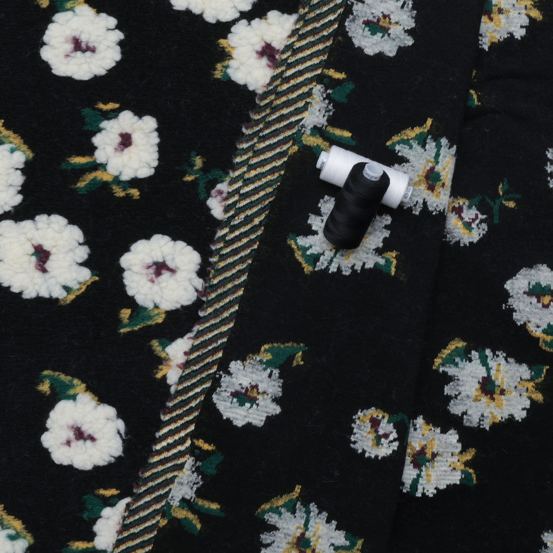 Poly - Pansey Sherpa - Cream Black