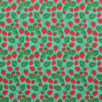 Sevenberry - Cotton - Canvas - Strawberries - Green