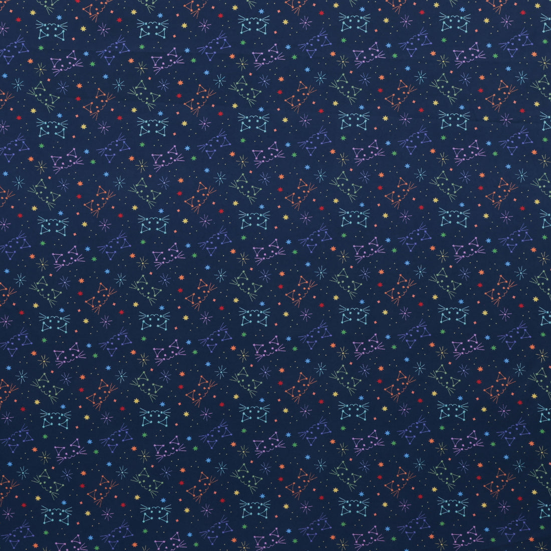 Dear Stella - Cotton - Meowter Space - Felis- Navy