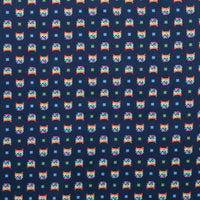 Dear Stella - Cotton - Meowter Space - Laser Cat - Navy