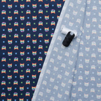 Dear Stella - Cotton - Meowter Space - Laser Cat - Navy