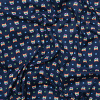 Dear Stella - Cotton - Meowter Space - Laser Cat - Navy
