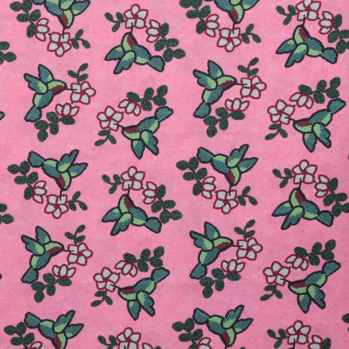 Roxanne Shuttleworth - Poplin - Real Beads - Hummingbird - Pink