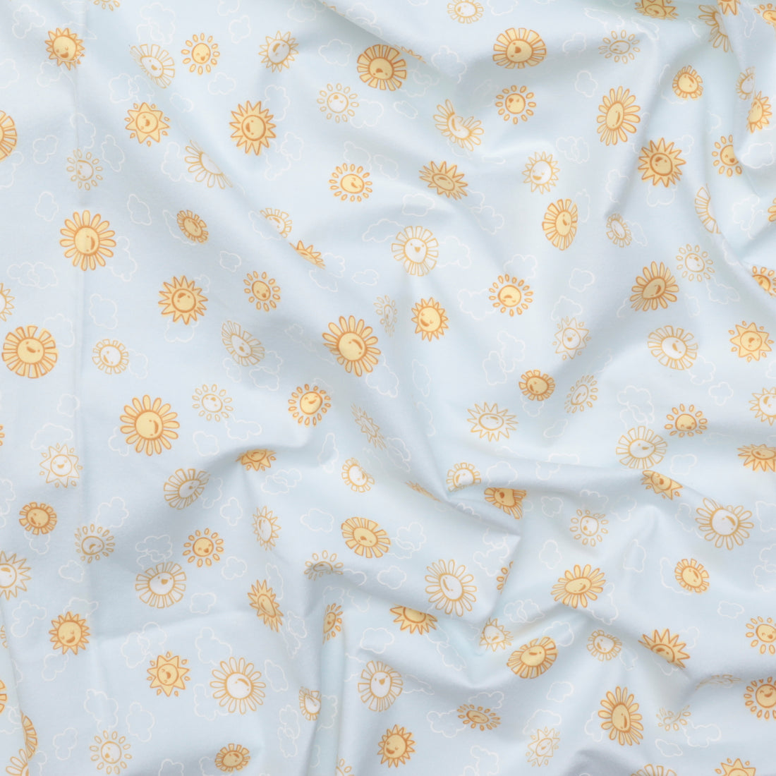 Cozy Cotton - Flannel - Over The Moon - Sky Blue