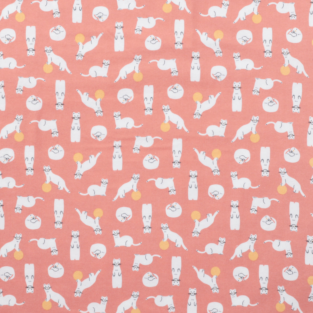 Cloud 9 - Flannel - Winter Forest - Stoats - Pink