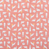 Cloud 9 - Flannel - Winter Forest - Stoats - Pink