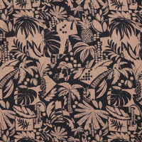 Rayon - Slub - Digital Print - Island Leaves - Assorted