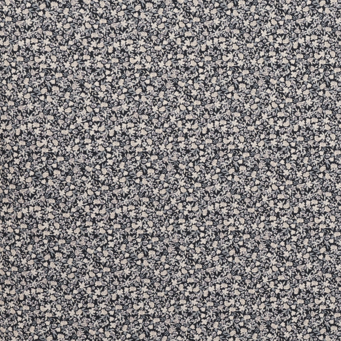 Organic Cotton - Nina Poplin Print - Black Butter