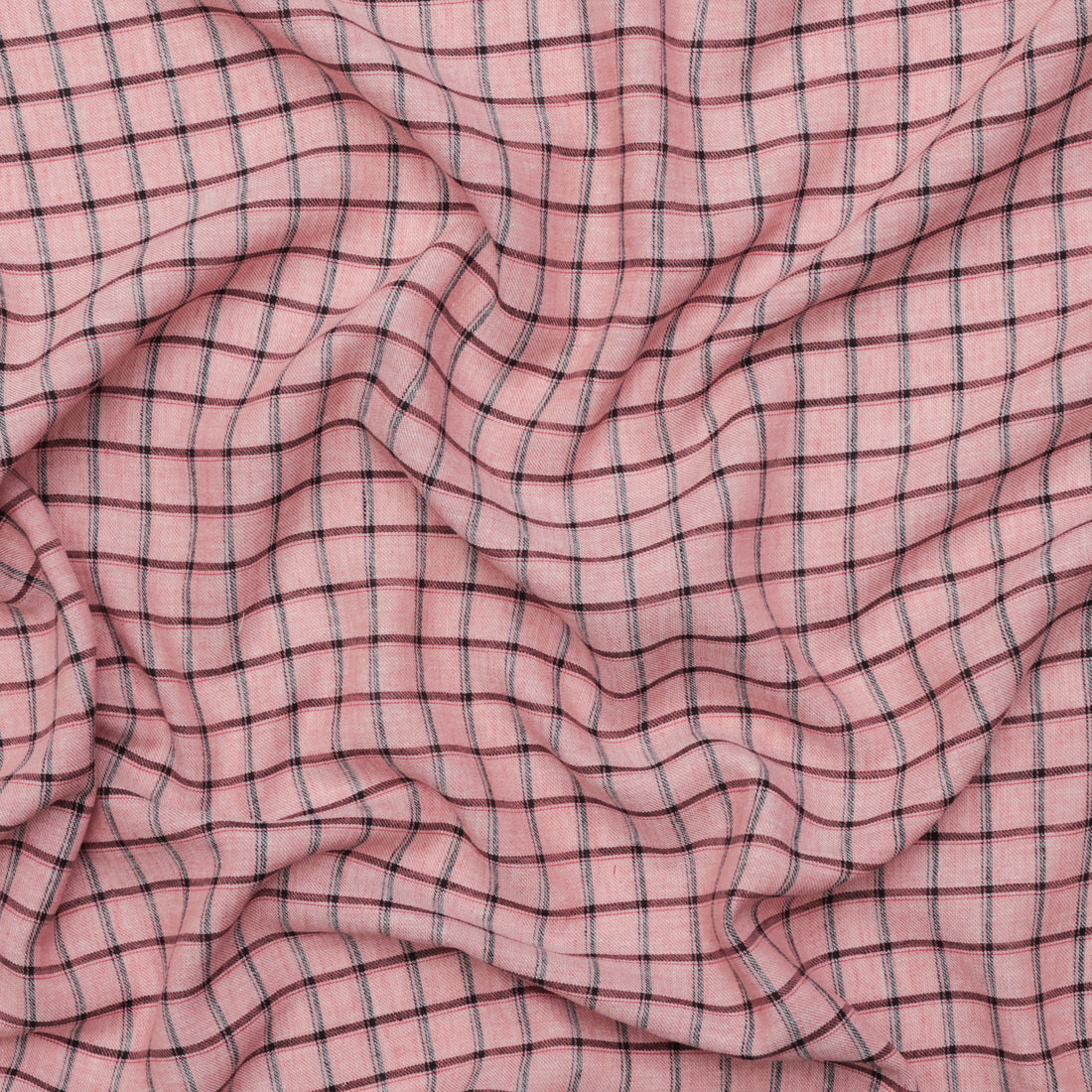 Cotton Blend - Eden Yarn Dye - Check - Strawberry