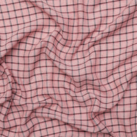 Cotton Blend - Eden Yarn Dye - Check - Strawberry