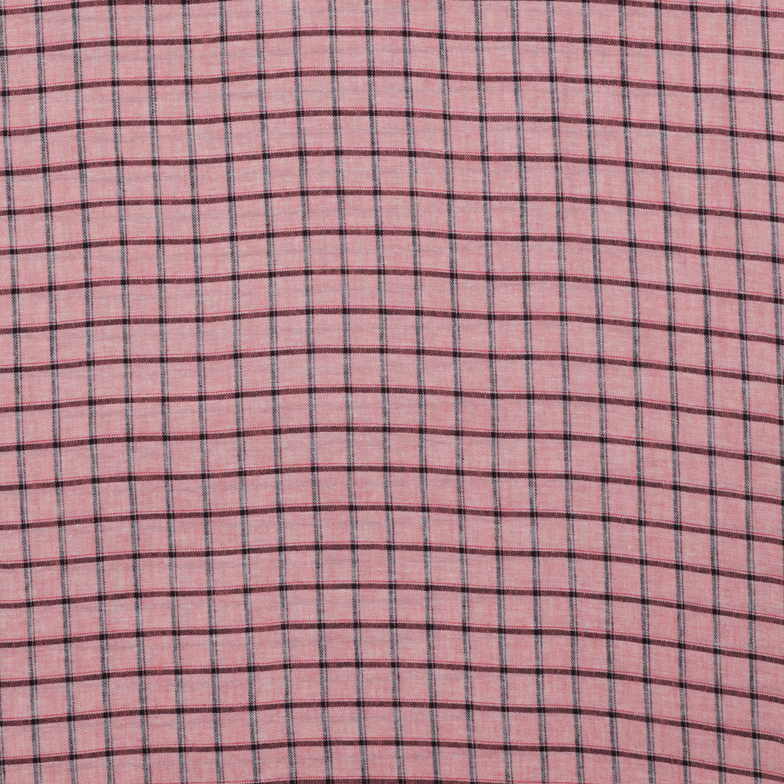 Cotton Blend - Eden Yarn Dye - Check - Strawberry