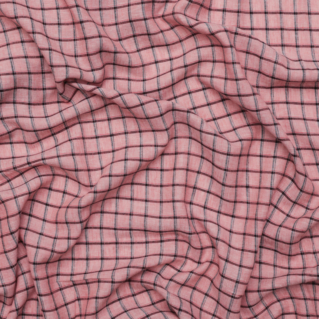 Cotton Blend - Eden Yarn Dye - Check - Strawberry