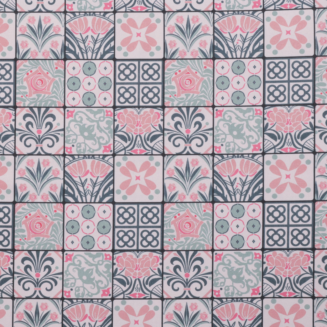 Katia - Cotton - Canvas 8oz Print - Modernism Tiles