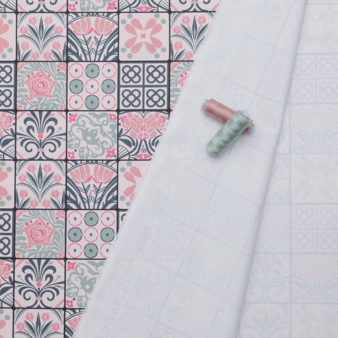 Katia - Cotton - Canvas 8oz Print - Modernism Tiles