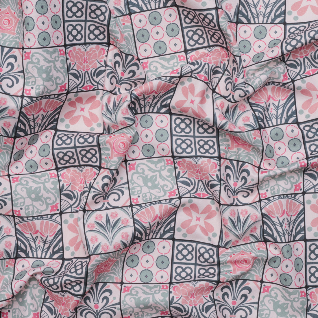Katia - Cotton - Canvas 8oz Print - Modernism Tiles