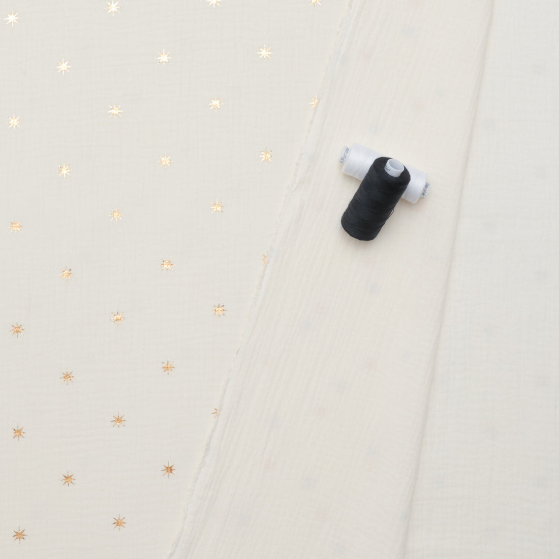 Katia - Cotton - Double Gauze Foil - Stars