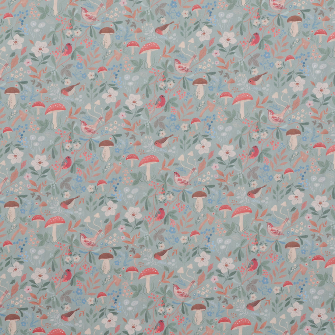 Katia - Cotton - Poplin - Mushroom Birds