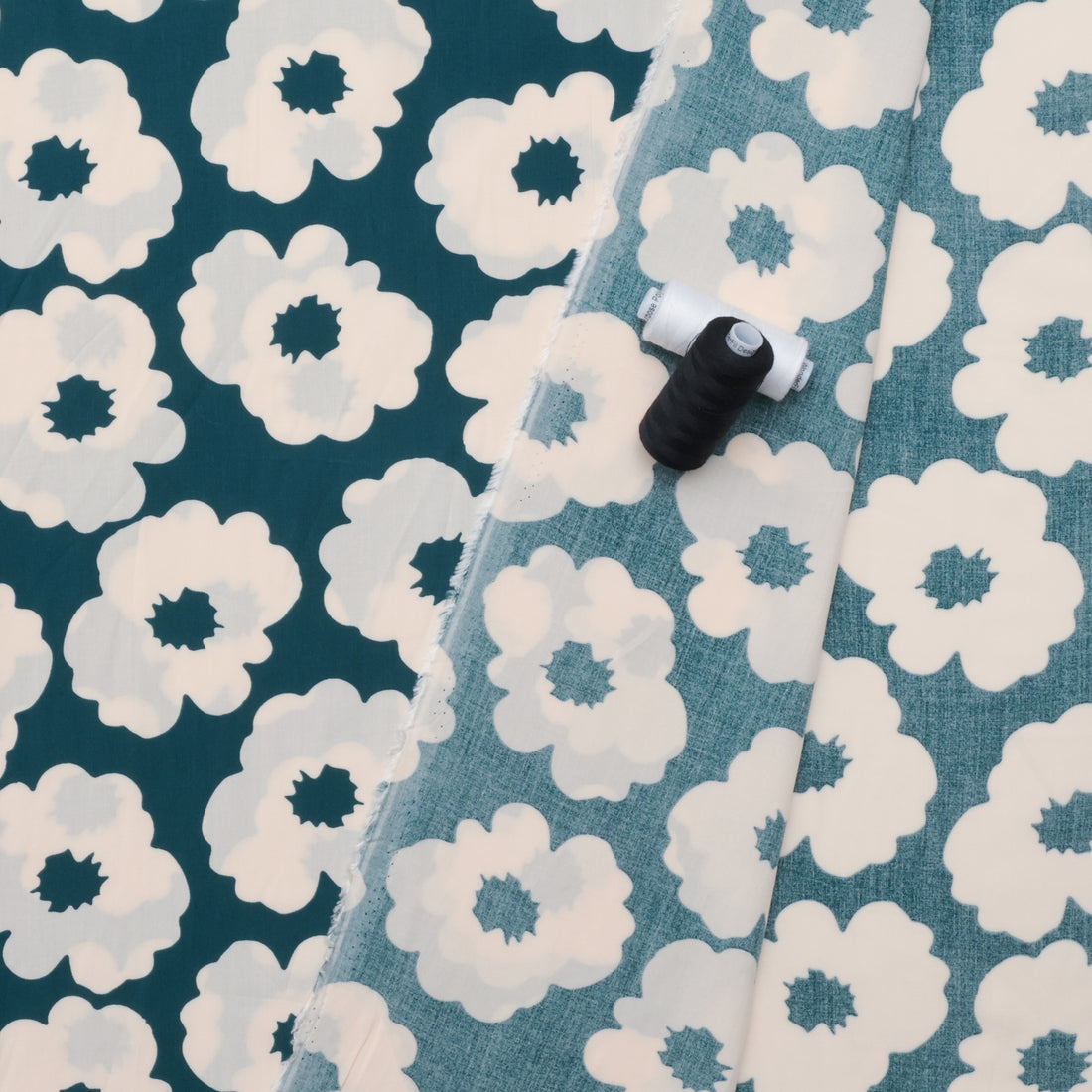 Viscose - Poplin Print - Flowers - Assorted