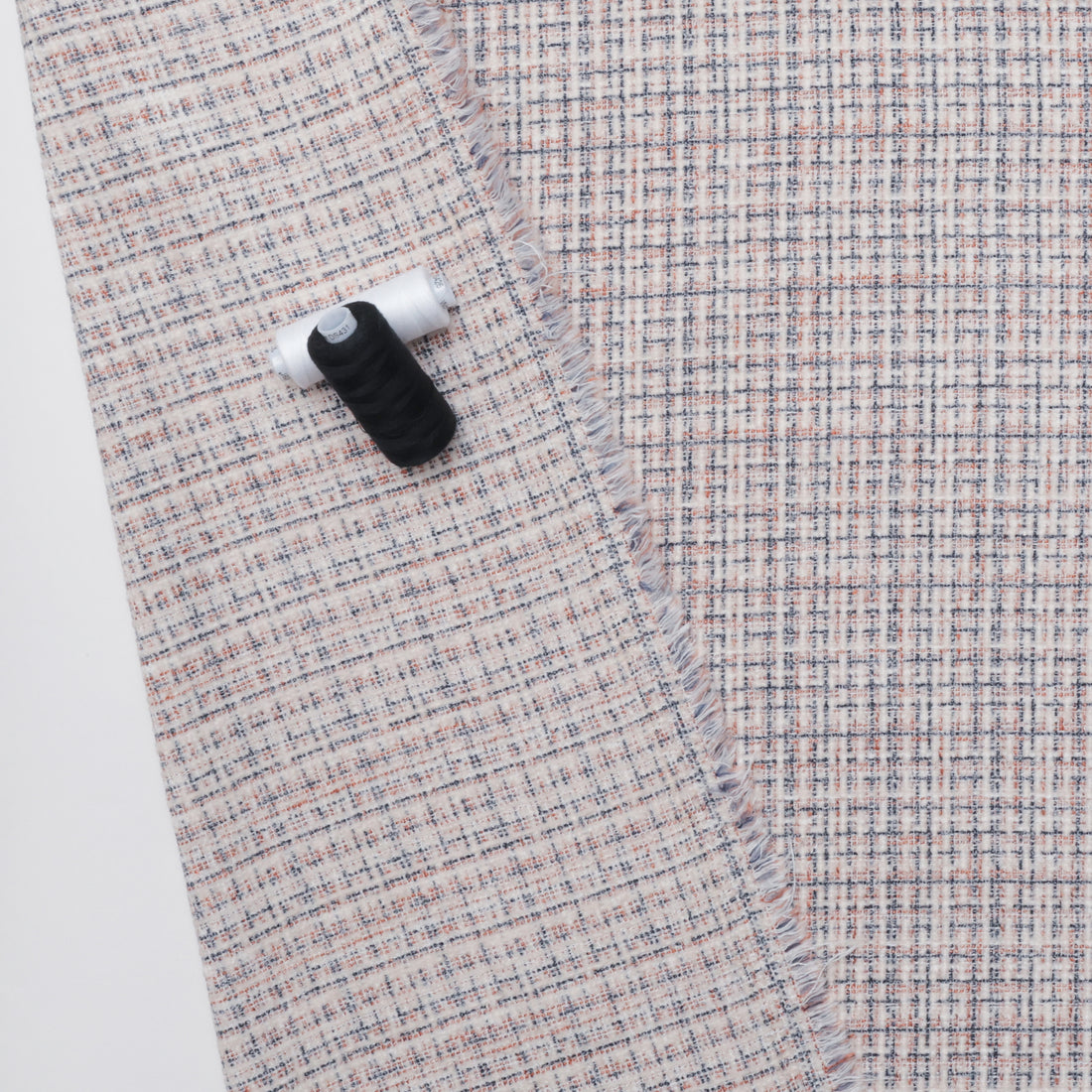 Viscose Blend - Channel Tweed - Navy