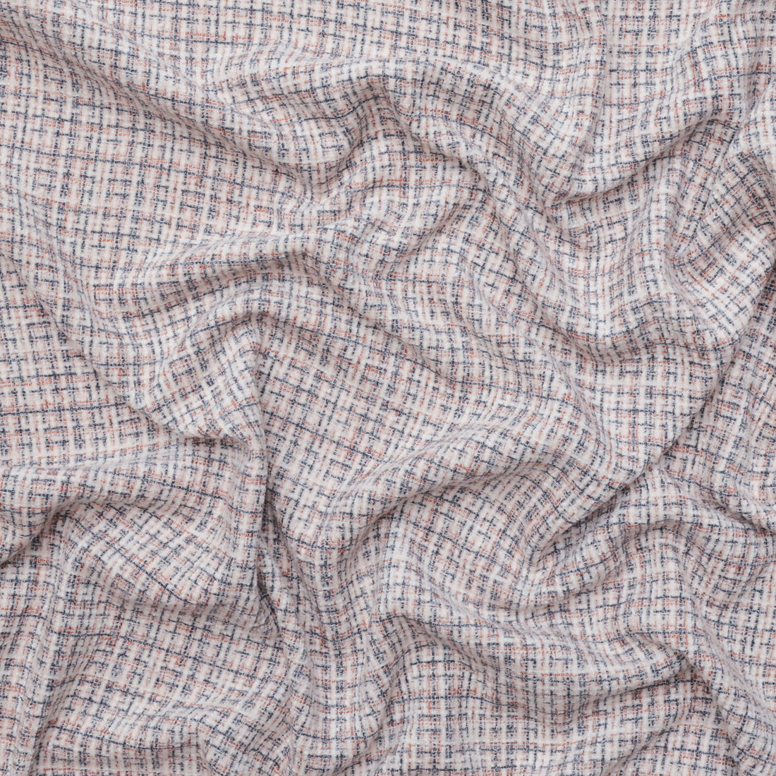 Viscose Blend - Channel Tweed - Navy