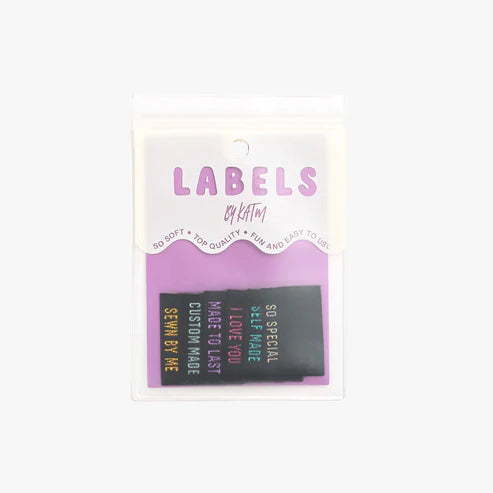 Kylie and the Machine - Sewing Label - Metallic Side Seam - Black