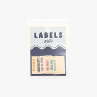 Kylie and the Machine - Sewing Label - Metallic Side Seam - Cream