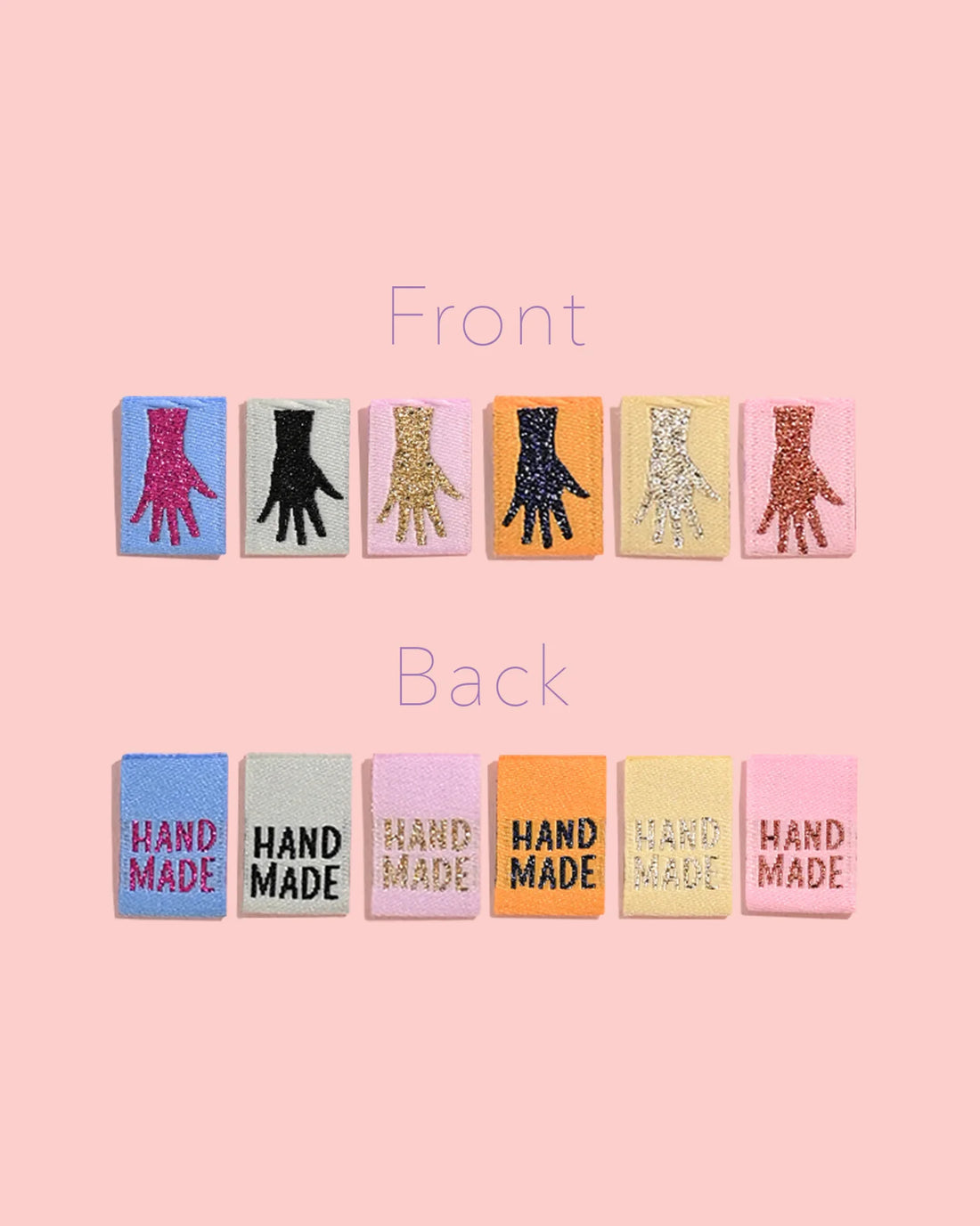 Kylie and the Machine - Sewing Label - Metallic Mini Hands