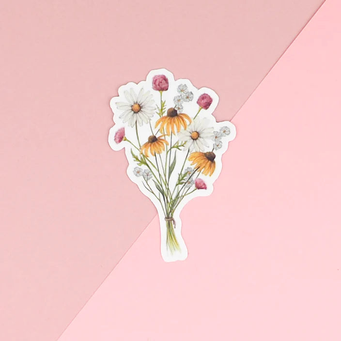 Naughty Florals - Vinyl Sticker - Wildflower Bouquet