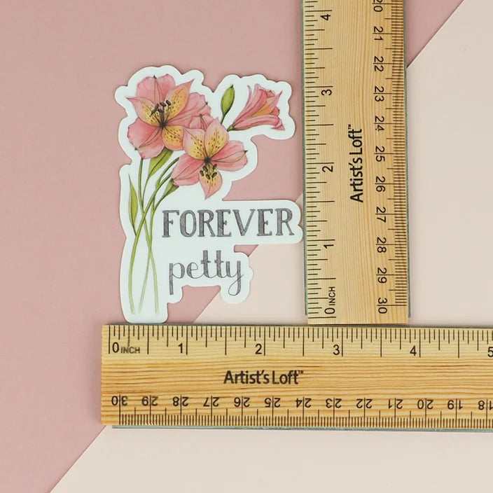 Naughty Florals - Vinyl Sticker - Forever Petty