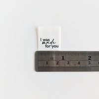 Intensely Distracted - Sewing Label - Made For You, And Only You