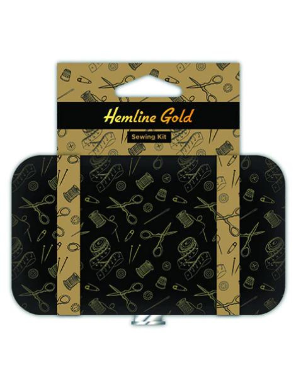 Hemline - Sewing Kit Case - Black Gold