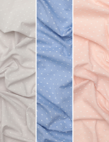 Cotton Blend - Swiss Dot - Assorted
