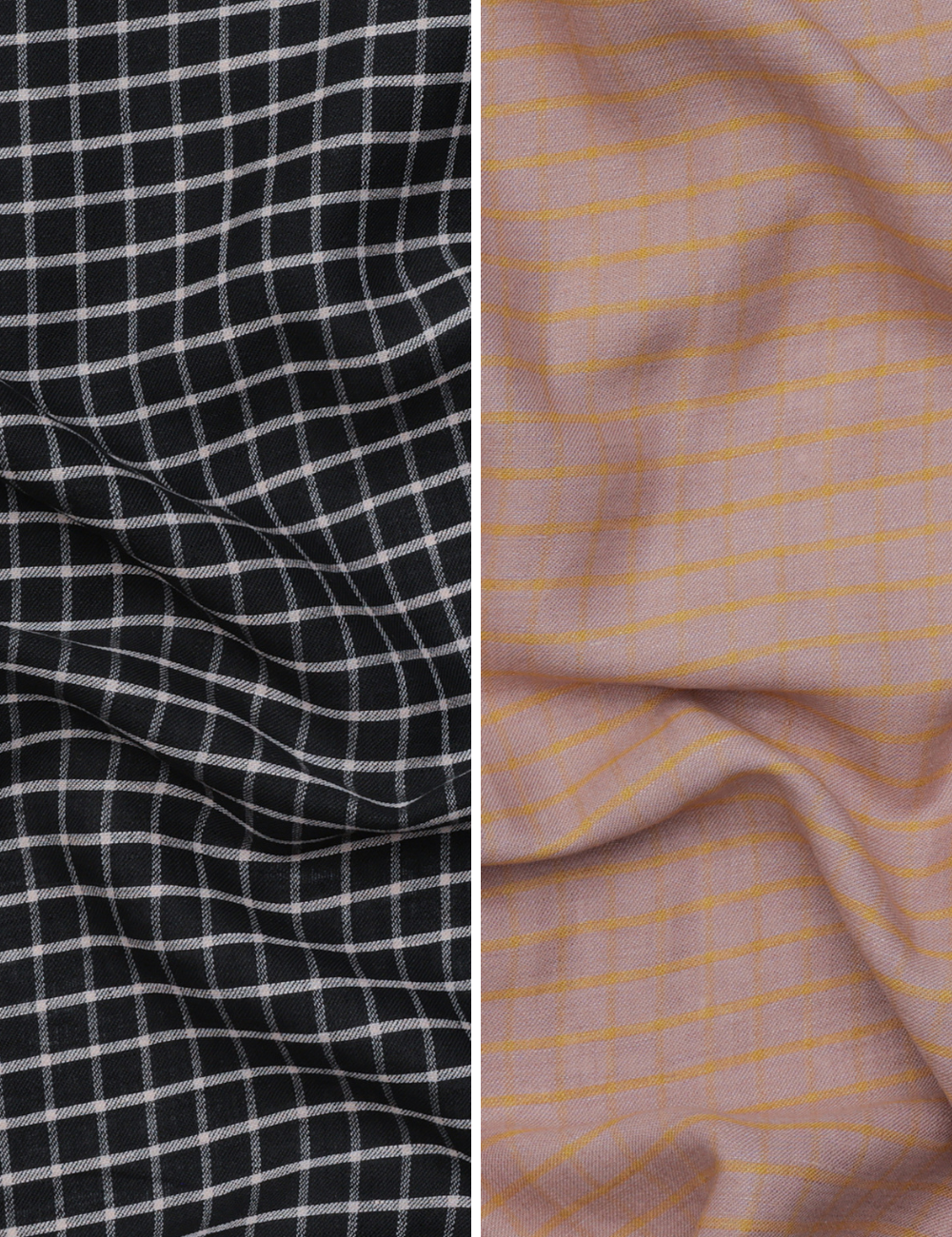 Linen Blend - Utopia - Windowpane Check - Assorted