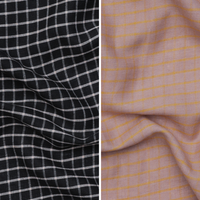 Linen Blend - Utopia - Windowpane Check - Assorted