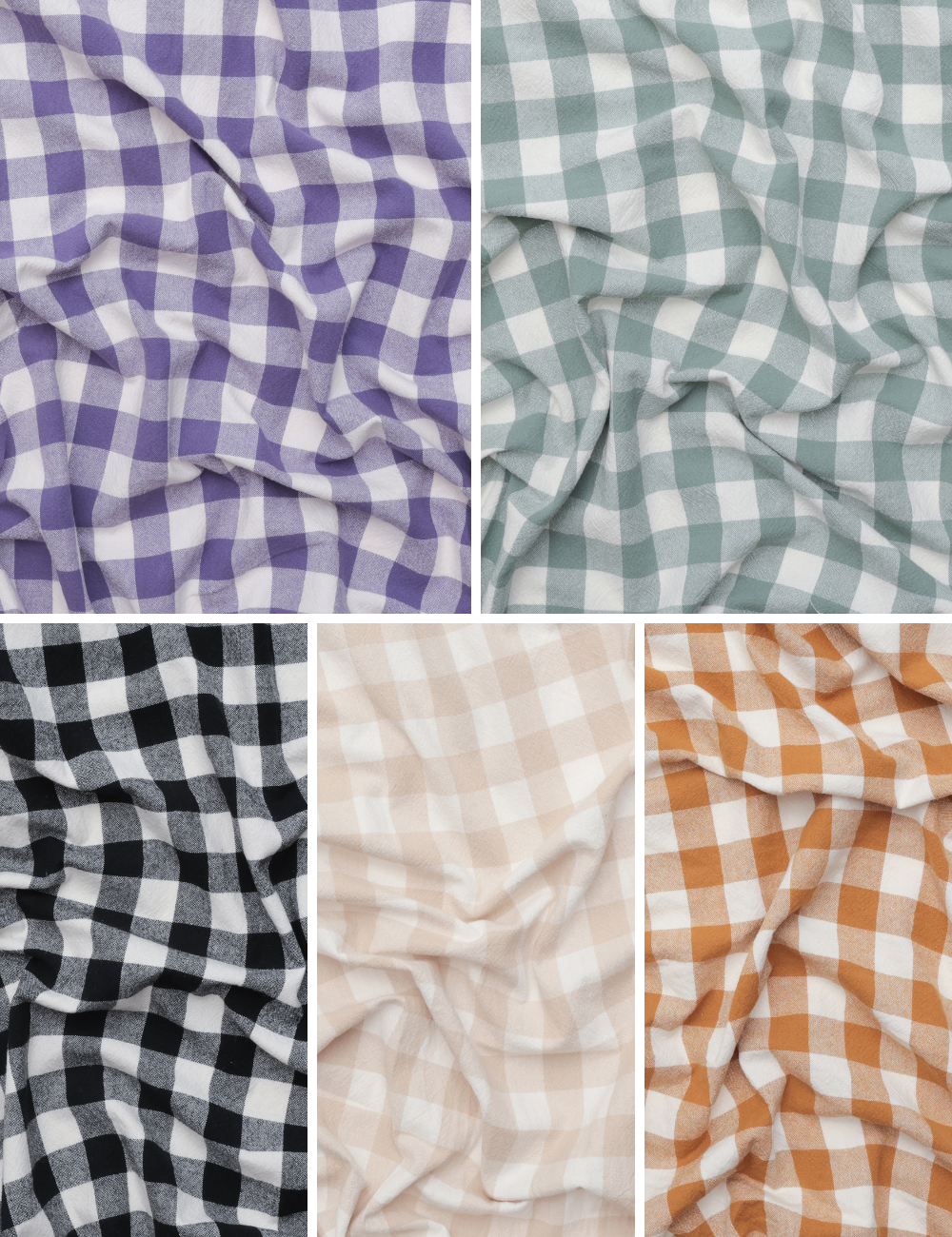Organic Cotton - Picnic Gingham - Assorted