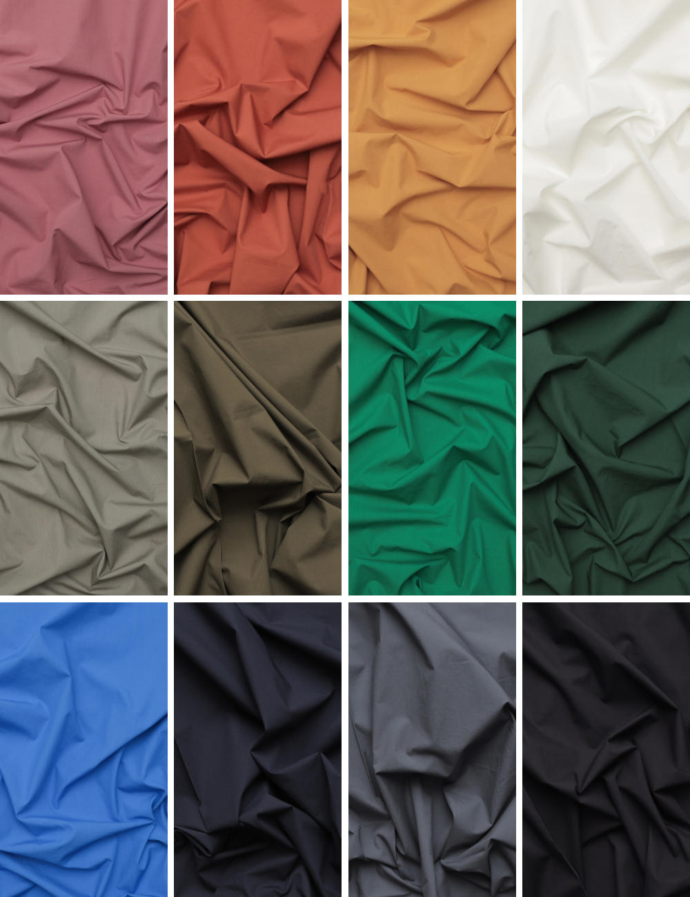 Cotton - Nova - Poplin - Washed Finish - Assorted