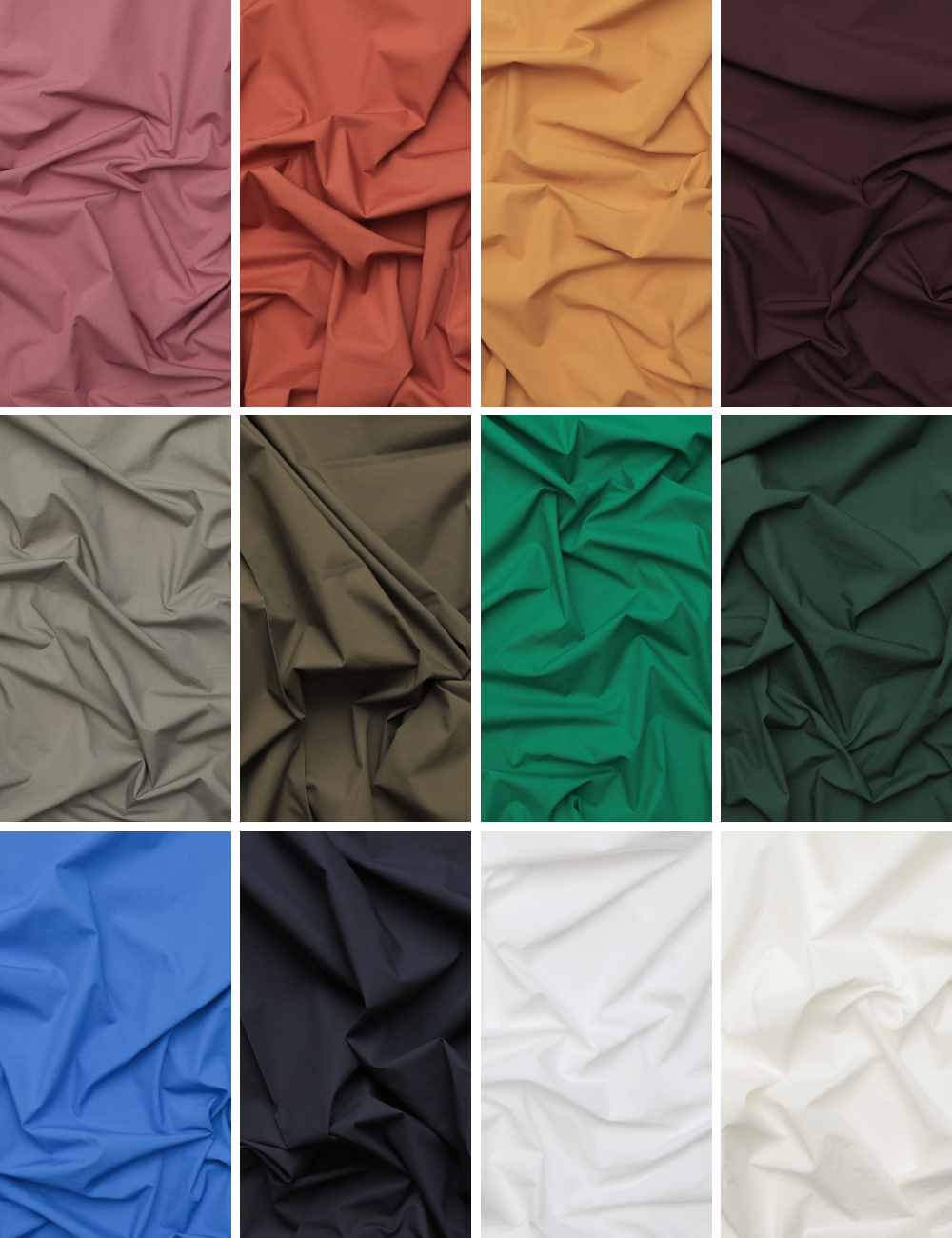 Cotton - Nova - Poplin - Washed Finish - Assorted