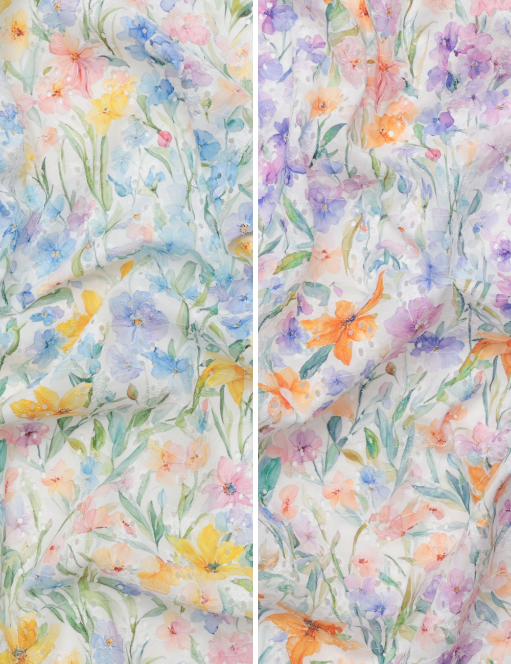 Cotton - Embroidery - Digital Print - Floral - Assorted
