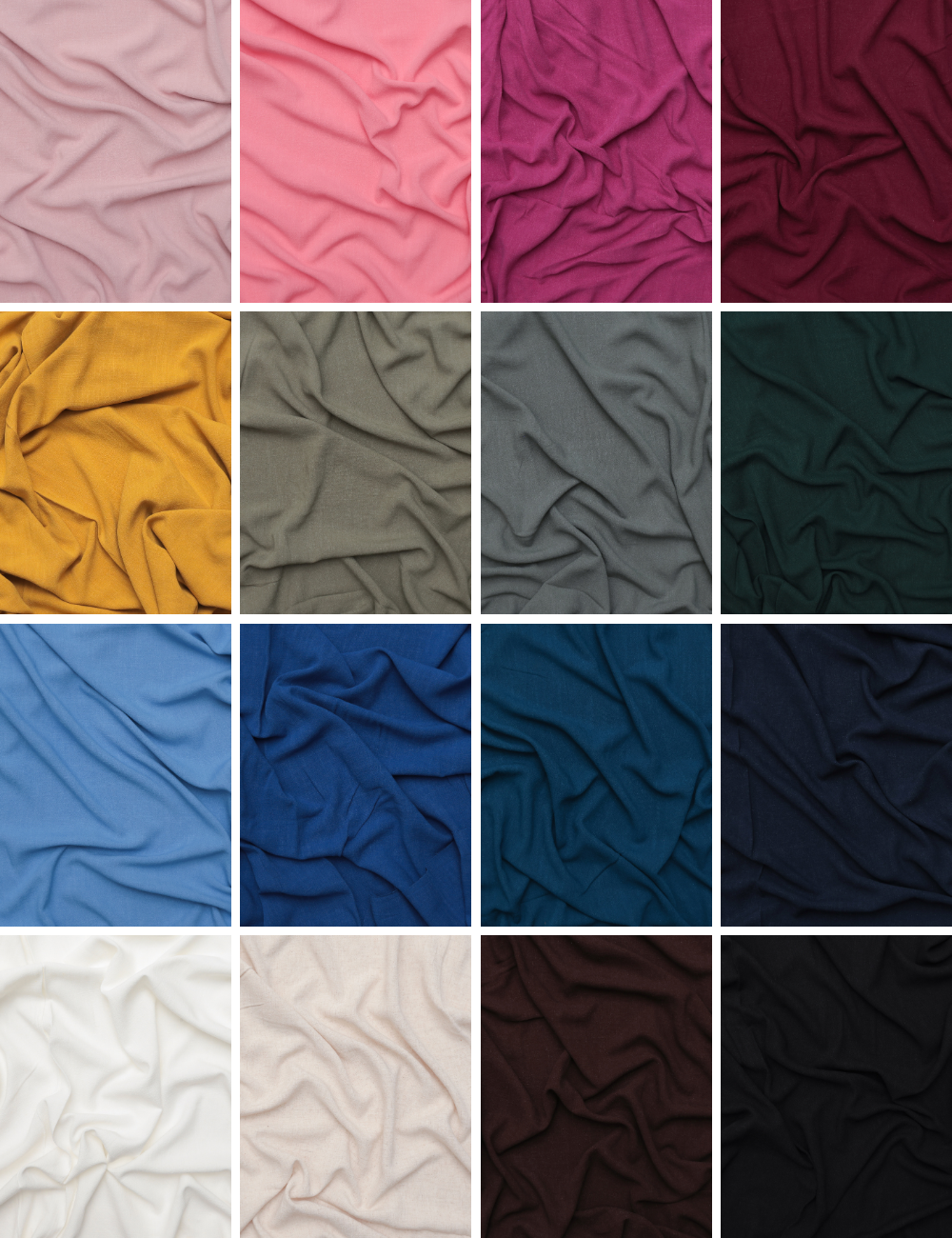 Viscose Blend - Silky Noil - Assorted