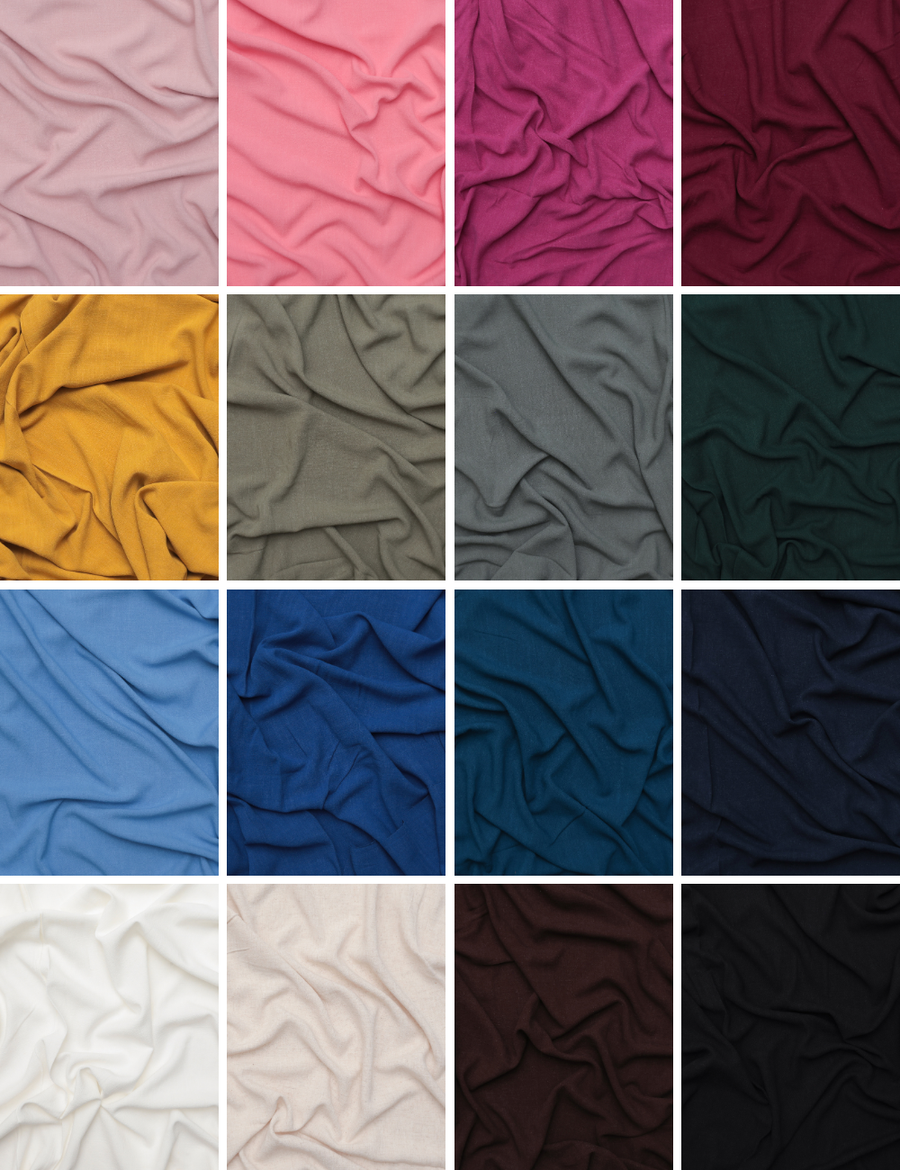 Viscose Blend - Silky Noil - Assorted
