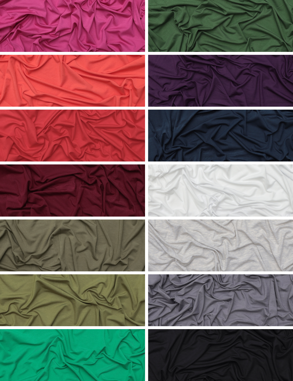 Bamboo - Knit - Solids - Assorted