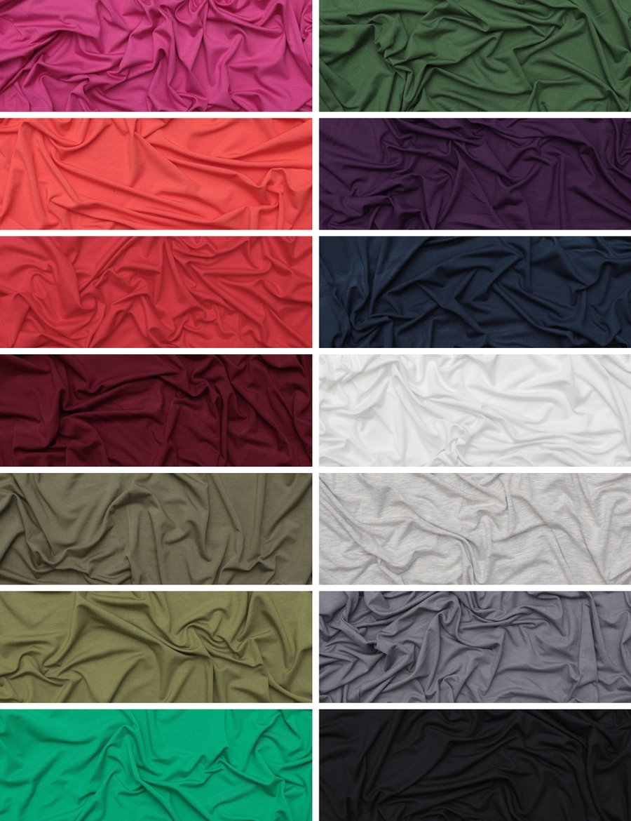 Bamboo - Knit - Solids - Assorted